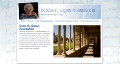 Desktop Screenshot of dorisgquinnfoundation.org